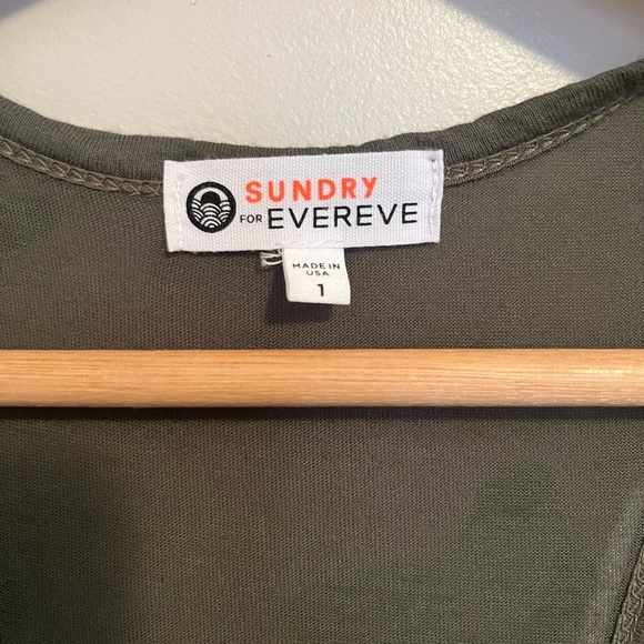 Sundry for Evereve Malibu Dress in Camo Print Size 1 Small - Picture 12 of 16